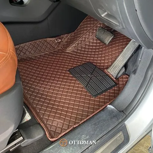 Hyundai Santa Fe with Brown Ottoman 3D car mats