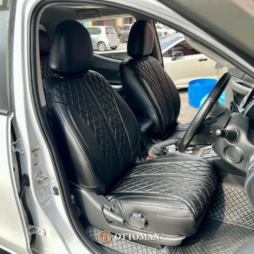 Mitsubishi Triton with Full Black Ottoman seat covers