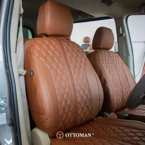 Proton Ertiga with Full Caramel Ottoman seat covers
